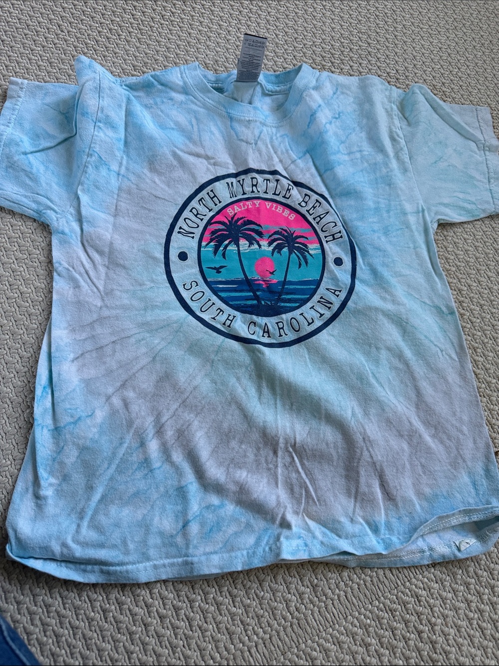 North Myrtle Beach Kids Tie-Dye T‑Shirt - Blue